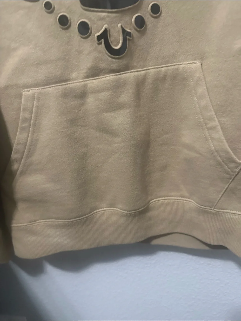True Religion Tan Graphic Pullover Hoodie - Men